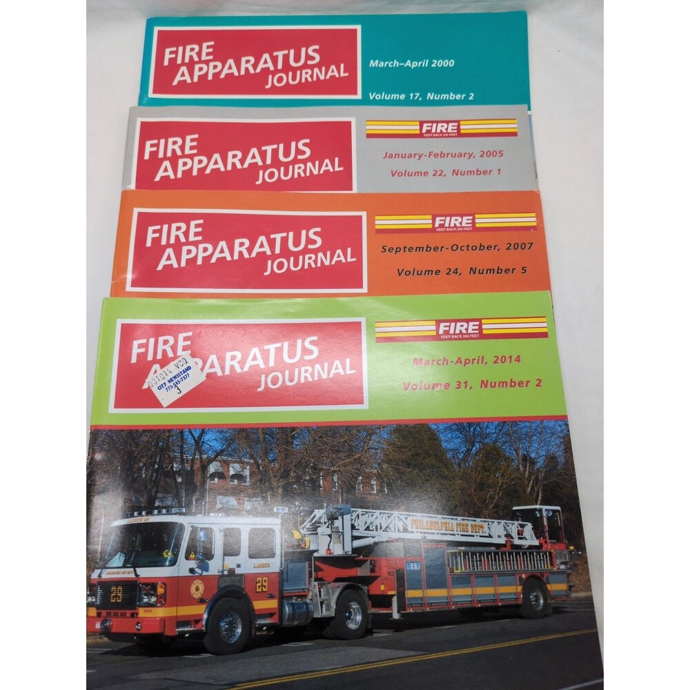 (4) Fire Apparatus Journal Magazines